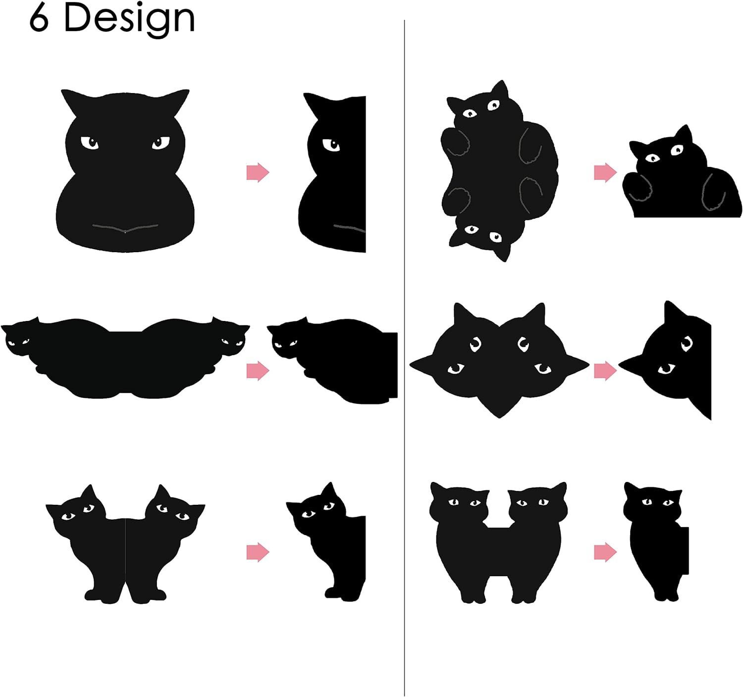 😺Black Cat Magnetic Bookmarks