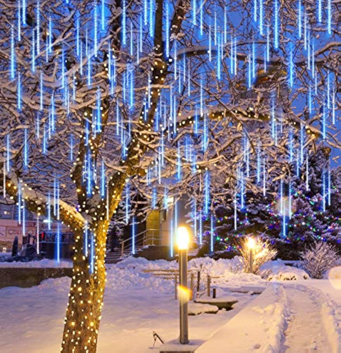 🎄LED Meteor Shower Rain Lights for Christmas & Party Decoration