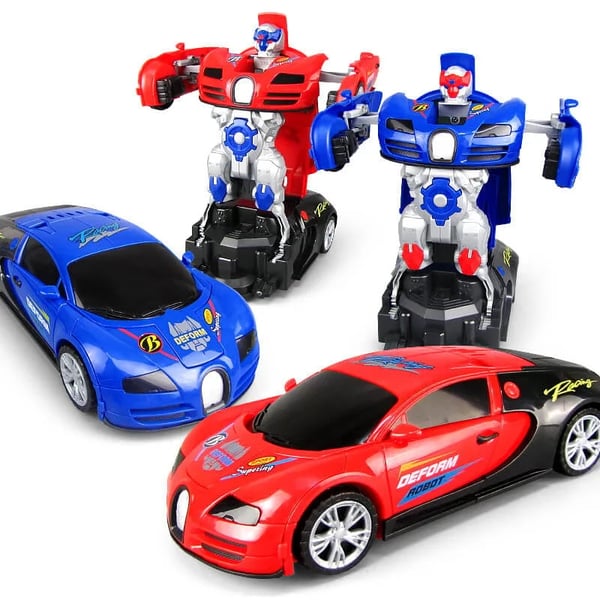 🚓Electric Universal Deformation Police Toy Car
