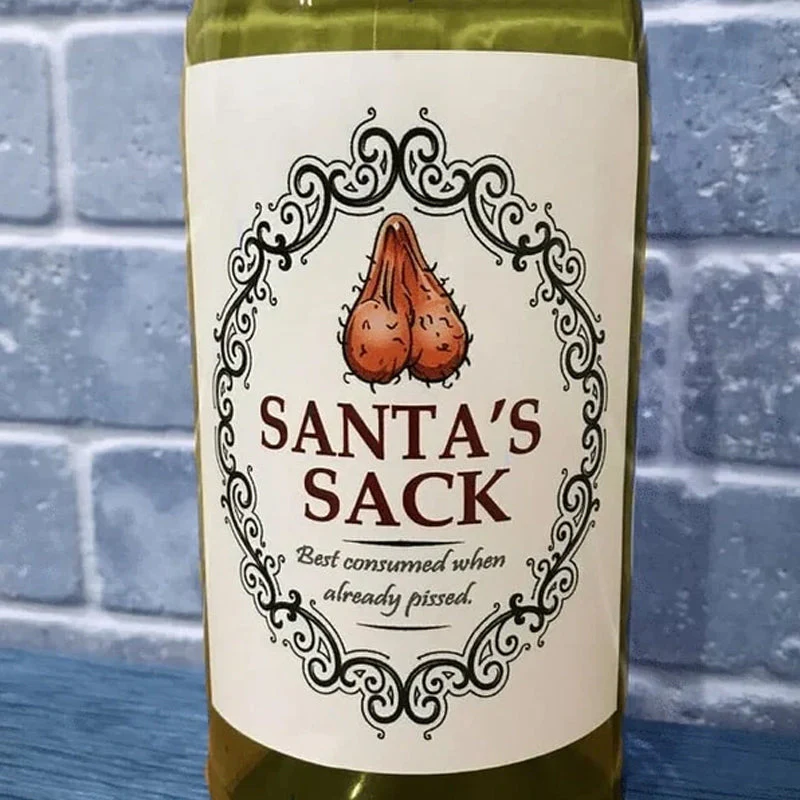 🎄Christmas Funny Novelty Bottle Labels