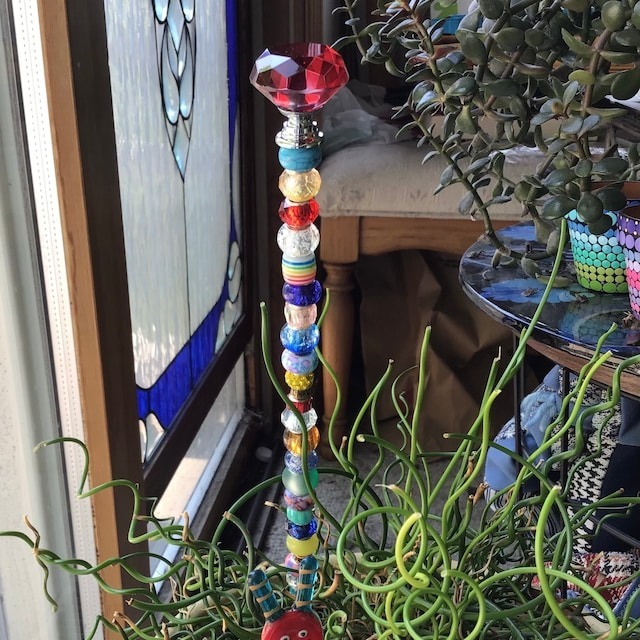 💎NEW Suncatcher Plant🌈Garden Fairy Wand Decoration🌷