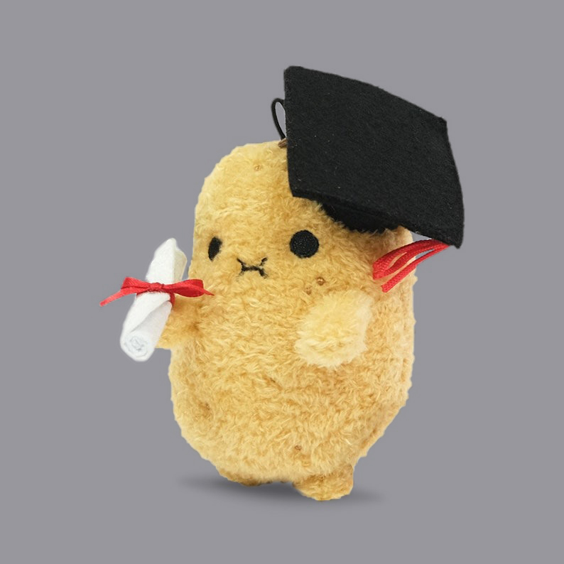🎓🥔Graduation Cute Potato Spud Plush