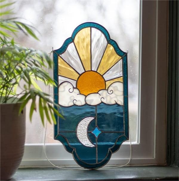 ☀Stained Sun Catcher Window Ornaments