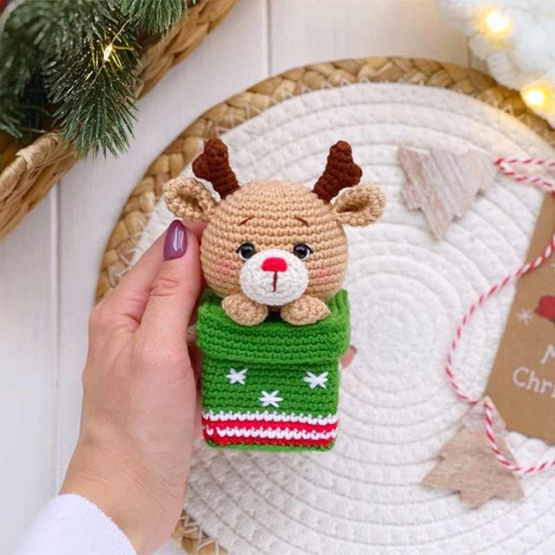🎁Christmas Crochet Gift Box✨