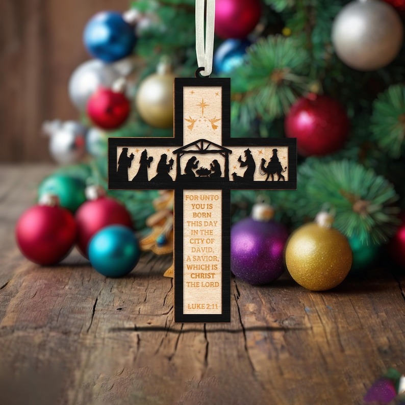 💖Christmas Nativity Cross Bible✨