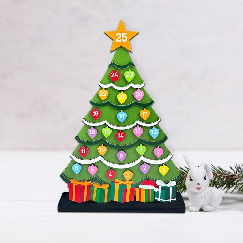🔥Hot Sale🔥--- Wooden Christmas Countdown Advent Calendar