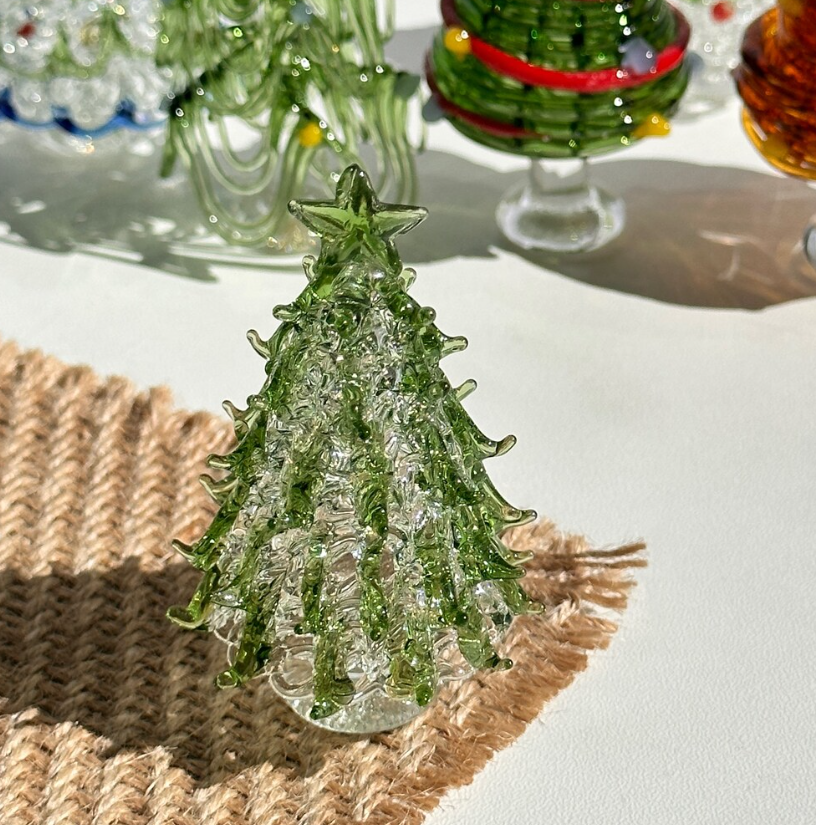 🎄Early Christmas 49%OFF - Handmade Glass Christmas Tree Statue