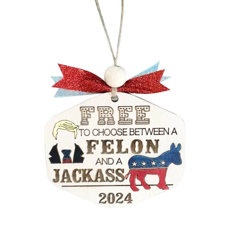 🖐Funny Presidential Candidate Christmas Ornaments🎄