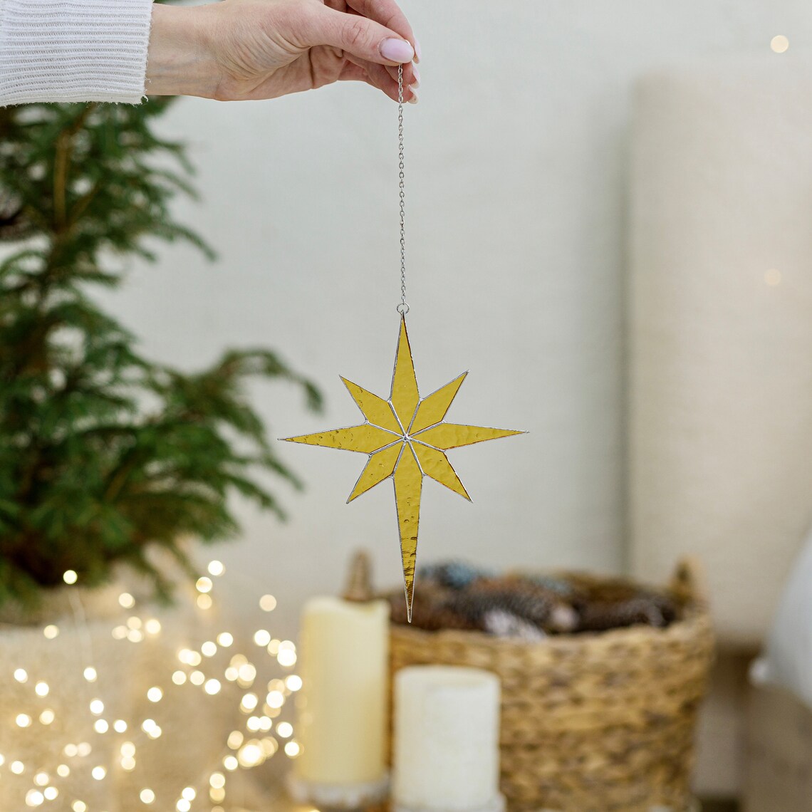 🎅Early Christmas 49%OFF🎅 Stained glass Christmas star decorations