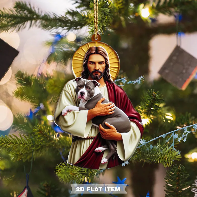 🎅Early Christmas 49%OFF🎅 Jesus Hugs Animals Christmas Ornaments