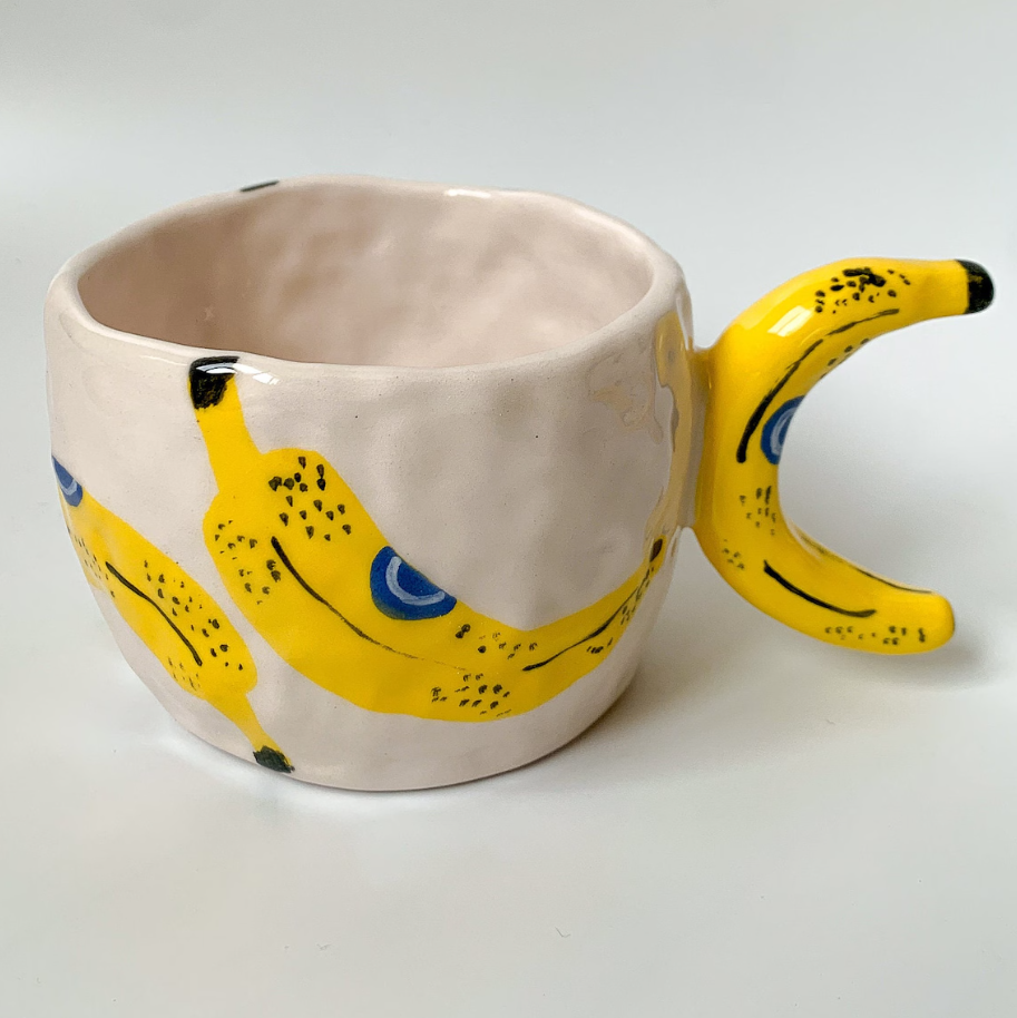 🌶️Chili & Banana🍌Handmade Ceramic Mug