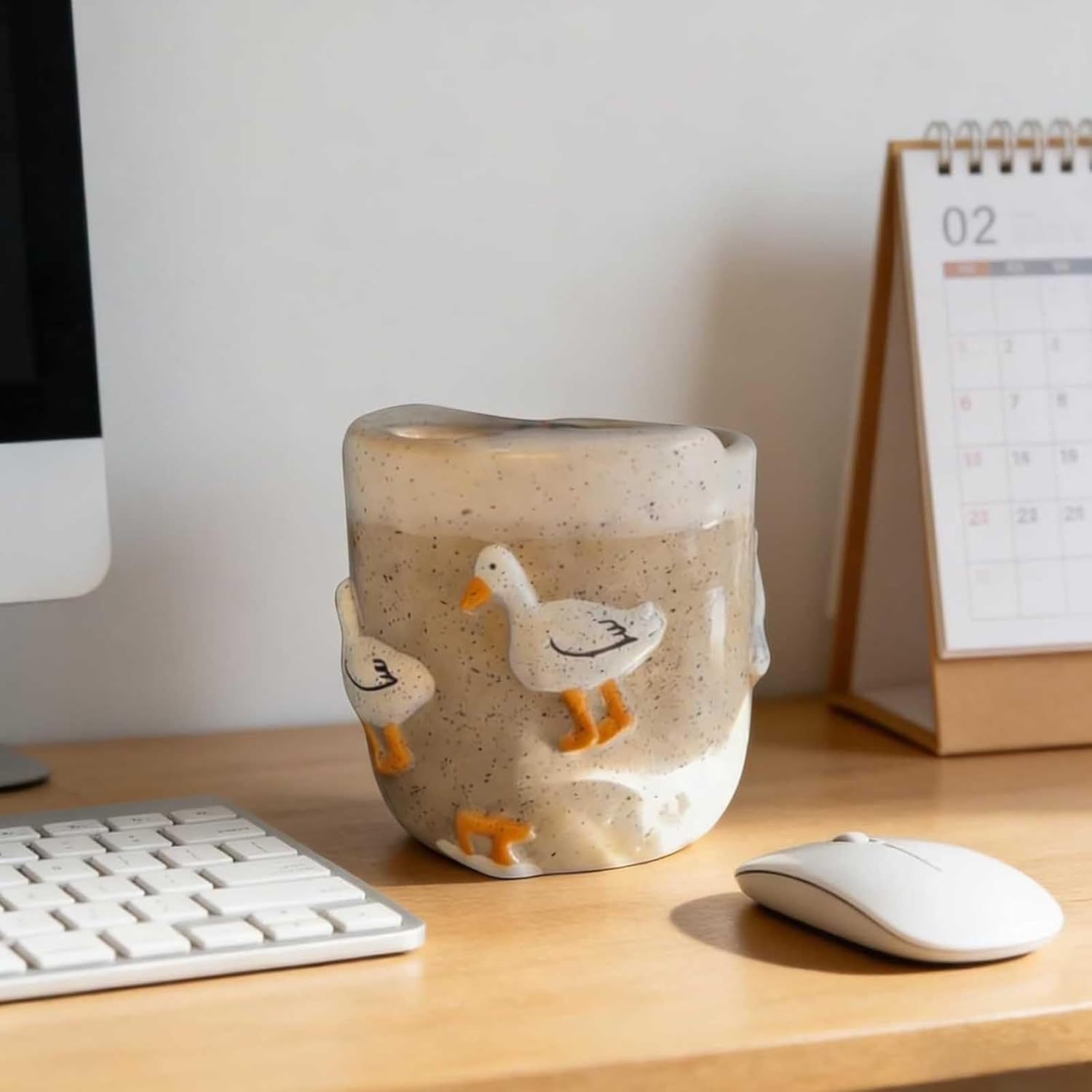 Handmade Cute Duck Ceramic Mug – Adorable Animal Coffee Cup for Daily Use