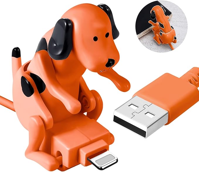 Funny Dog Fast Charger Cable | USB for iPhone & Type-C Phones