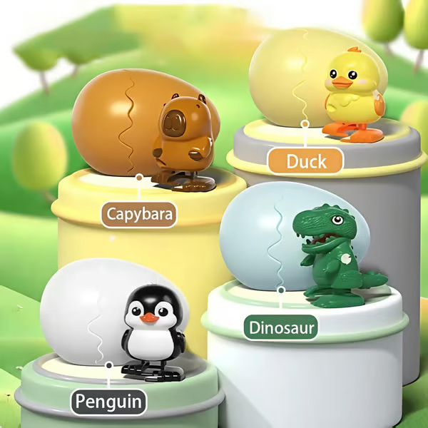 Wind-Up Animal Hatching Surprise Egg | Kids Interactive Toy
