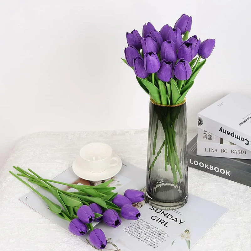 🌷Outdoor Artificial Tulip Flowers - 1 Bundle Of 7 PCS