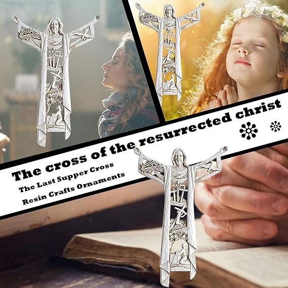 Risen Christ Wall Cross Jesus Figures