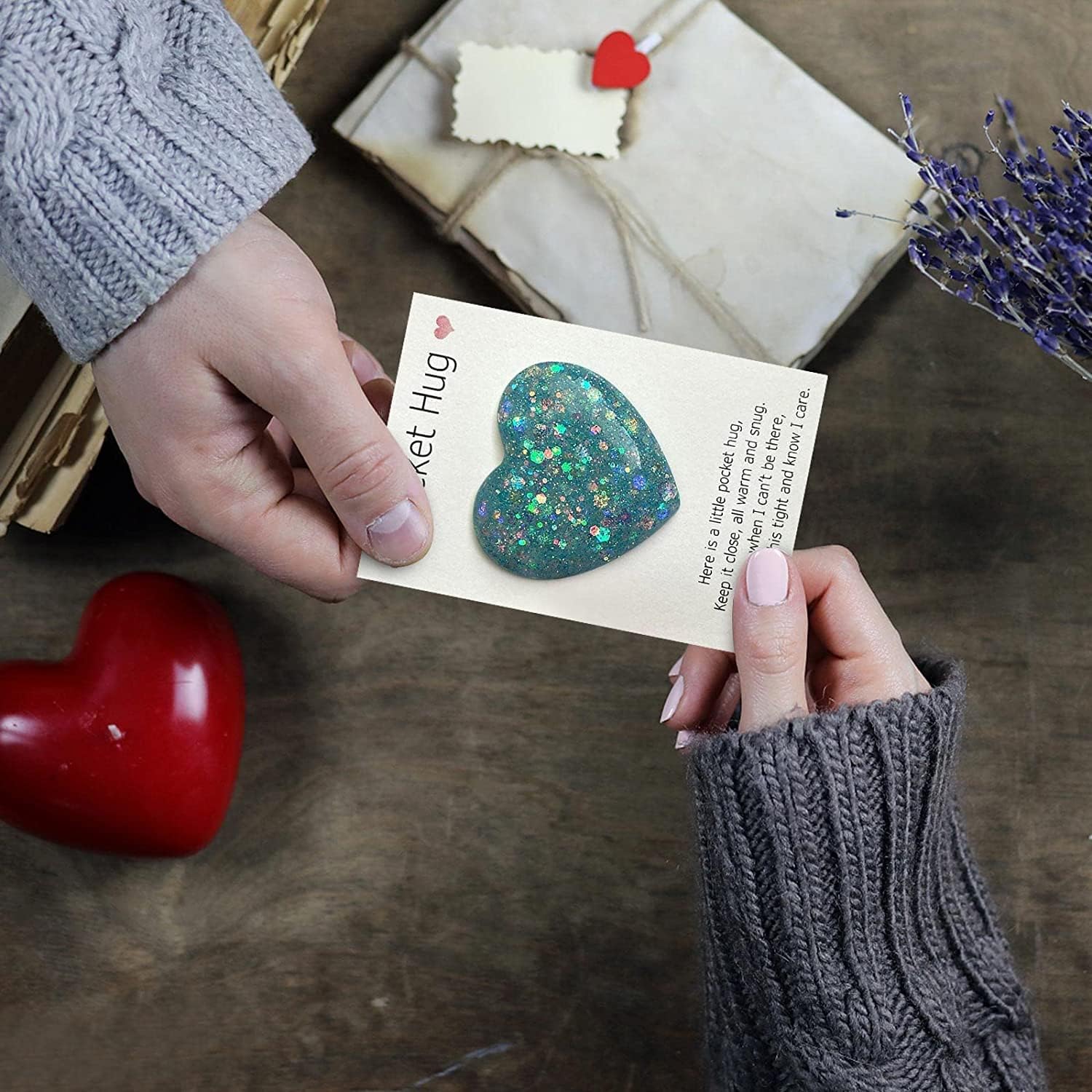 💖Keepsake Gift🎁Pocket Hug Heart