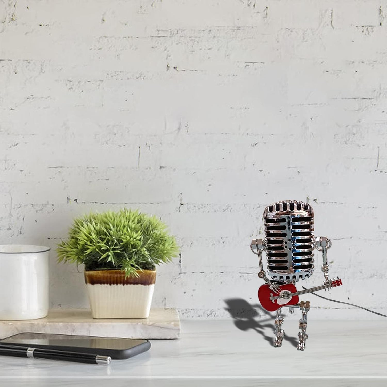 🔥A Good Choice For Christmas Gifts-🎙️🎙️Metal Microphone Lamp