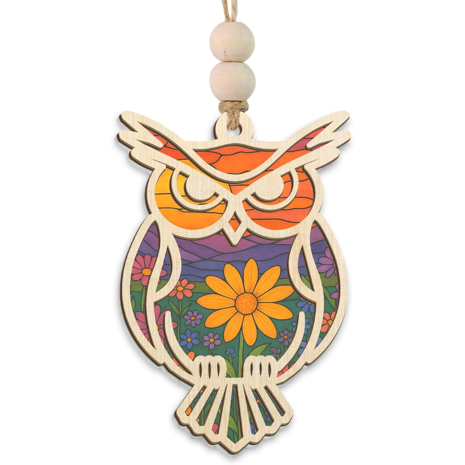 🔥HOT SALE 49% OFF - 🦉Owl Suncatcher Ornament with Card