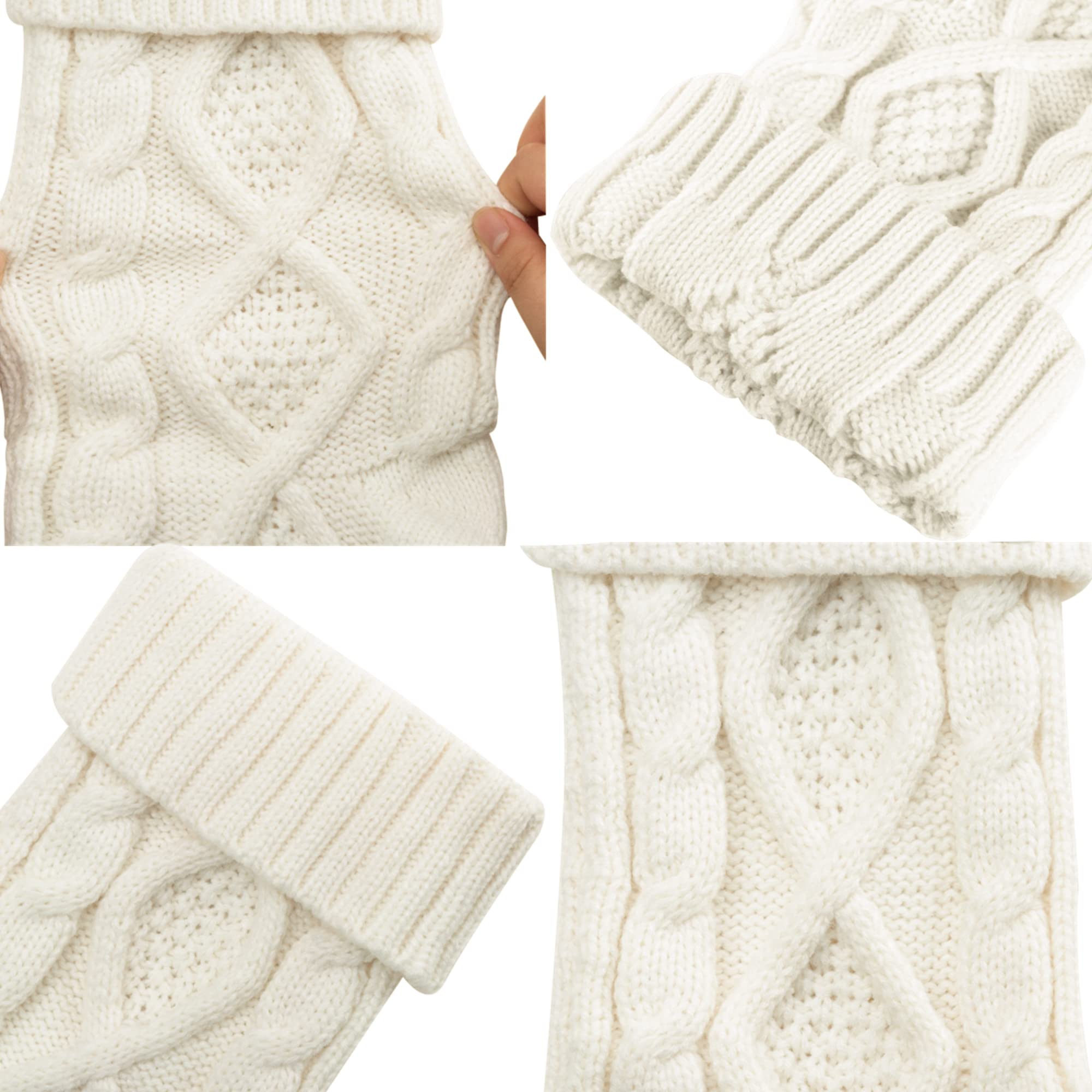 🎁🧦Pack 4, 18" Unique Knit Christmas Stockings