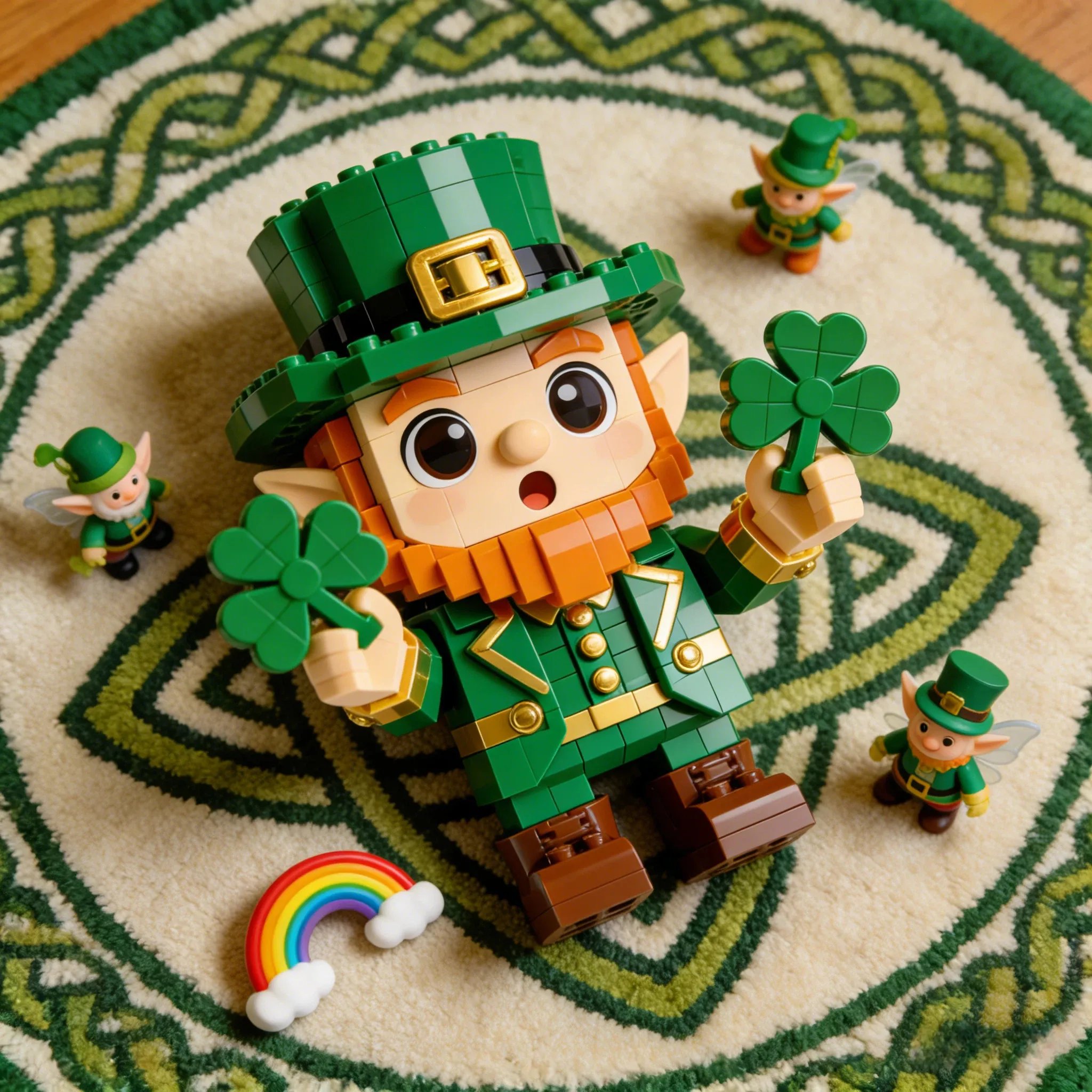 ☘️Lucky Leprechaun St. Patrick’s Day Brick Figurine