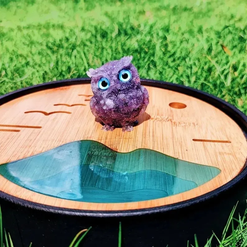 🌟NATURAL CRYSTAL GEMSTONE OWL🌟