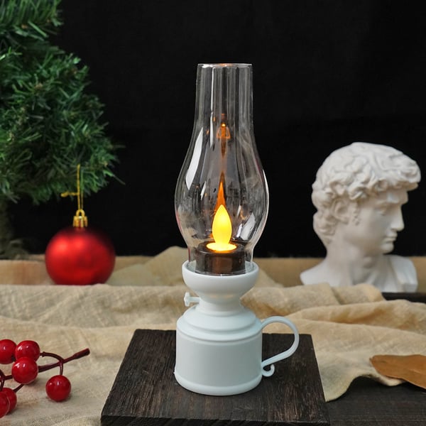 ✨🔥LED Vintage Kerosene Lamp Electronic Swing Candle
