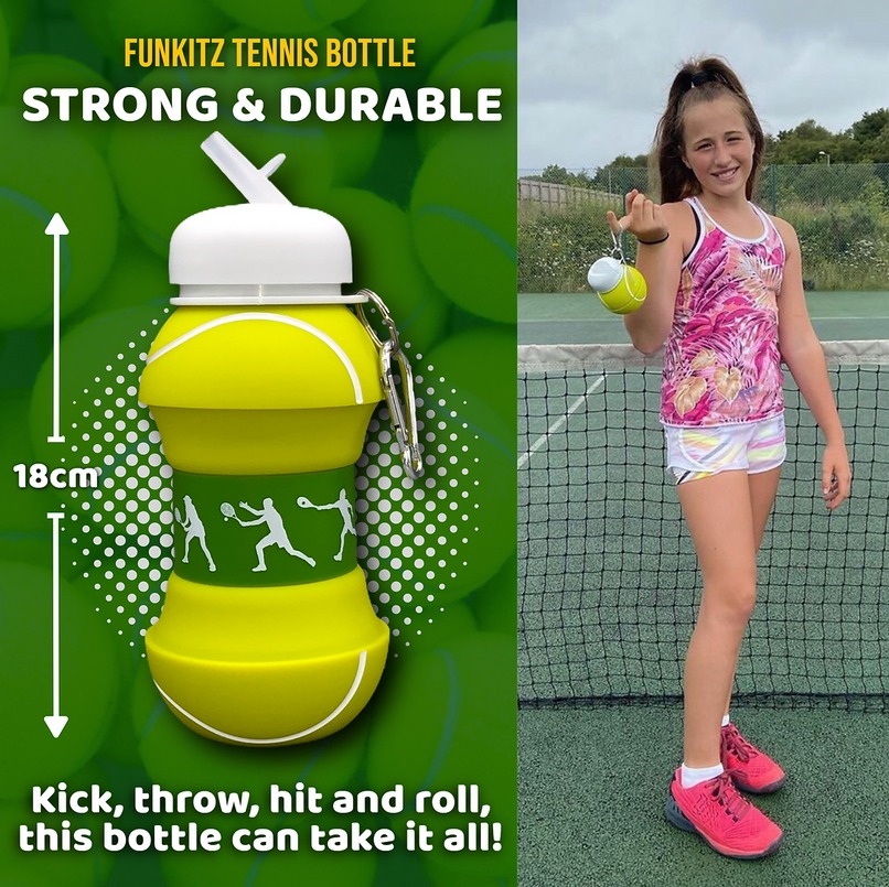 🎾🥤Magic Fold Tennis Water Bottle For Camping, Hiking and Fitness