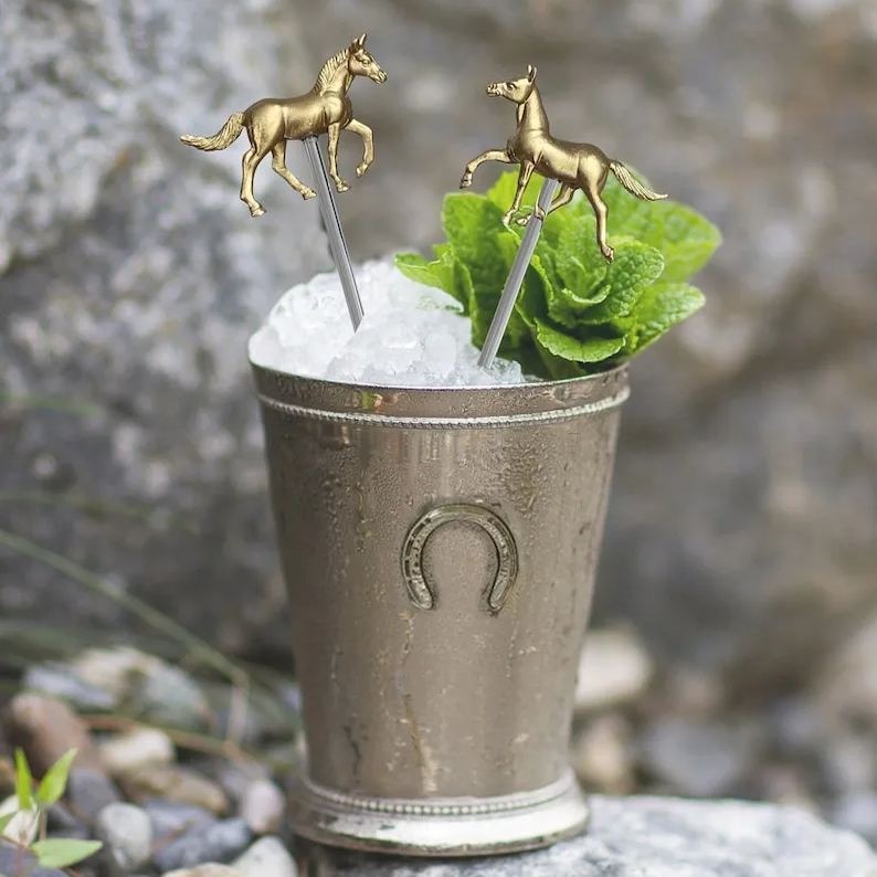 🐎Kentucky Derby Horse Drink Stirrers - Set of 6🥤