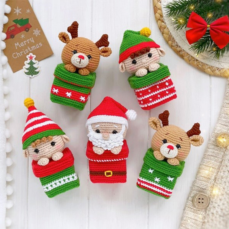 🎁Christmas Crochet Gift Box✨