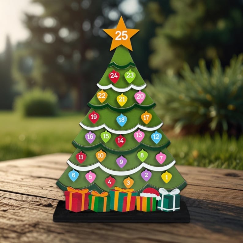 🔥Hot Sale🔥--- Wooden Christmas Countdown Advent Calendar