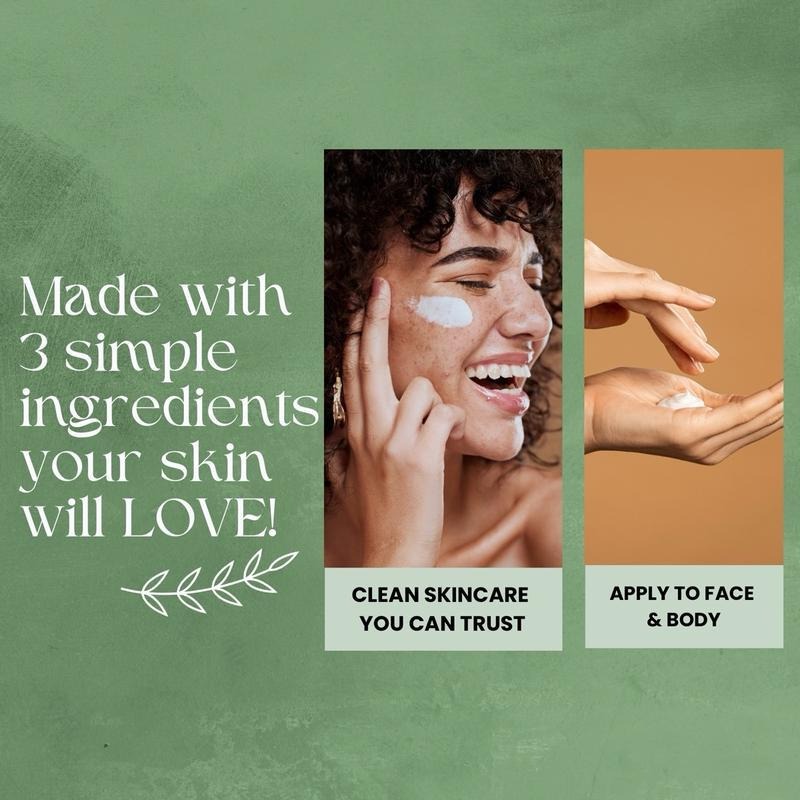 🌿100% Pure Handmade Grass Fed Whipped Tallow Cream with Castor Oil & Frankincense 🌼