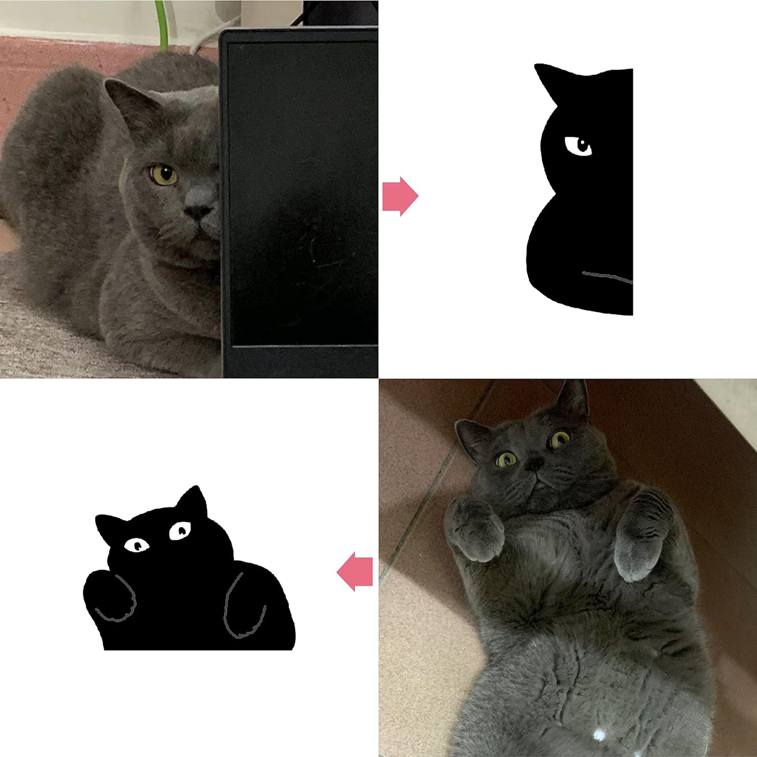 😺Black Cat Magnetic Bookmarks