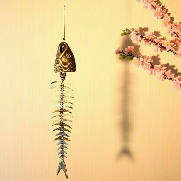 🐟Metal Fish Bone Wind Chimes