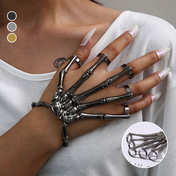 Skull Skeleton Hand Bracelet