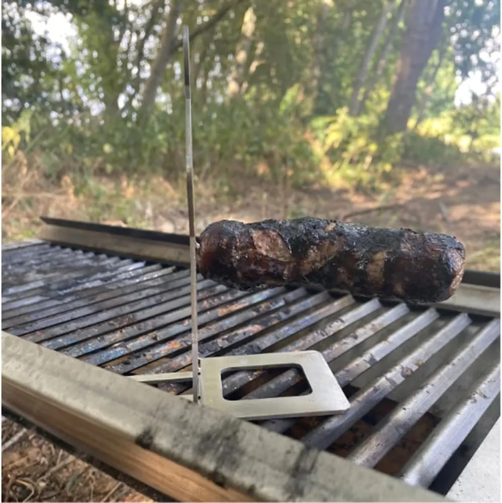 😋Stainless Steel BBQ Sausage Holder
