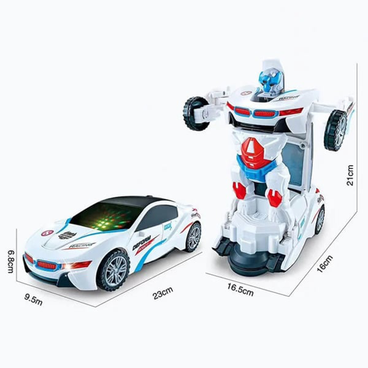 🚓Electric Universal Deformation Police Toy Car