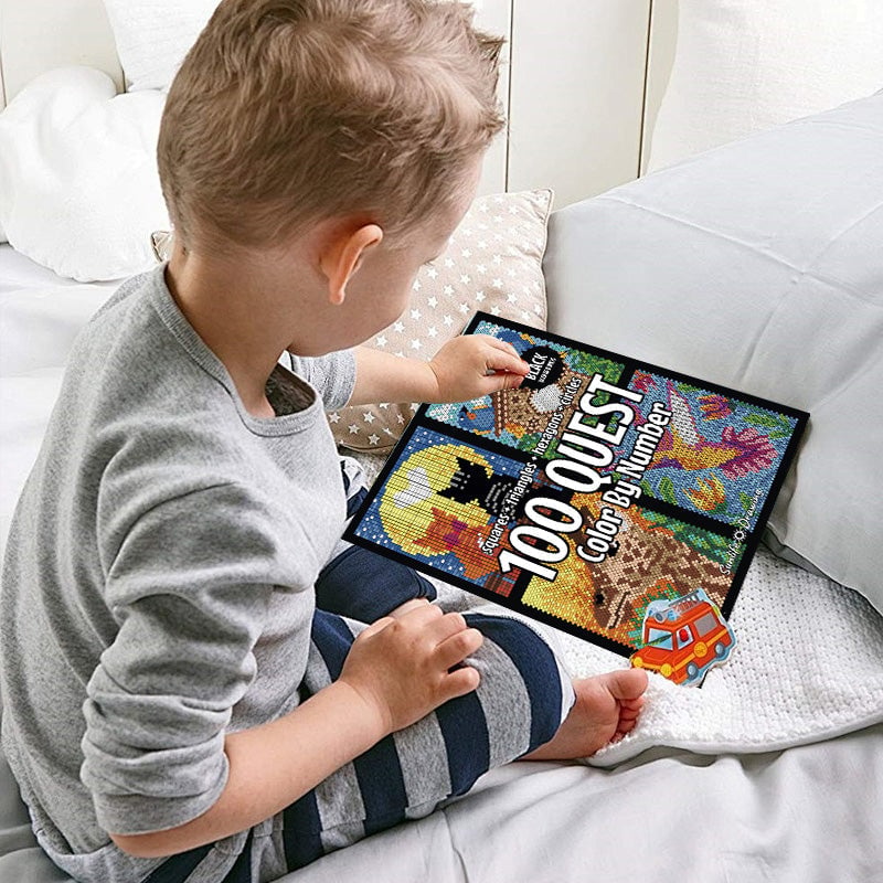 Last Day 50% OFF🎨100 QUEST Color by Numbers Book