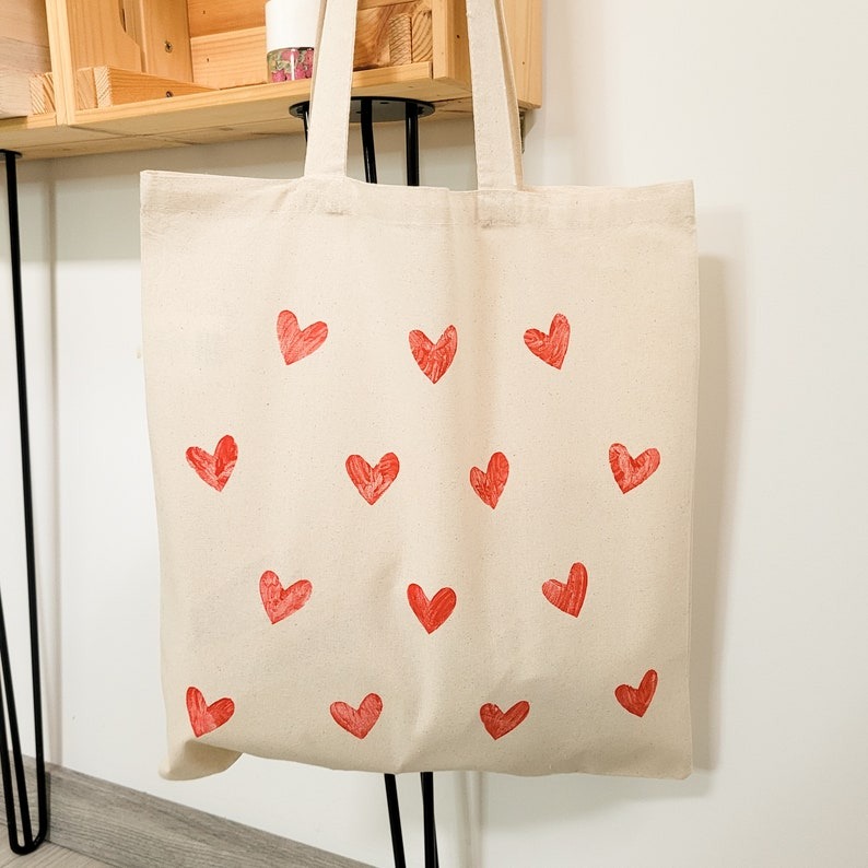 💗Red Heart Tote Bag✨