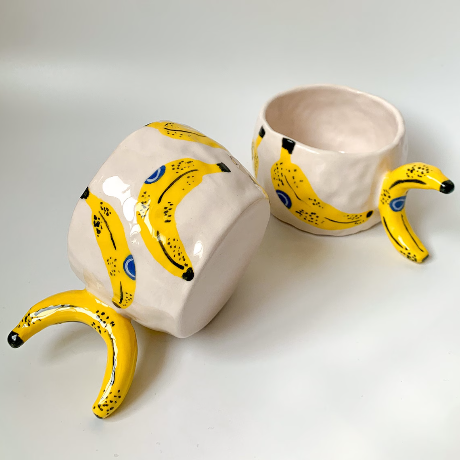 🌶️Chili & Banana🍌Handmade Ceramic Mug