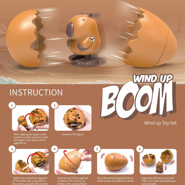 Wind-Up Animal Hatching Surprise Egg | Kids Interactive Toy