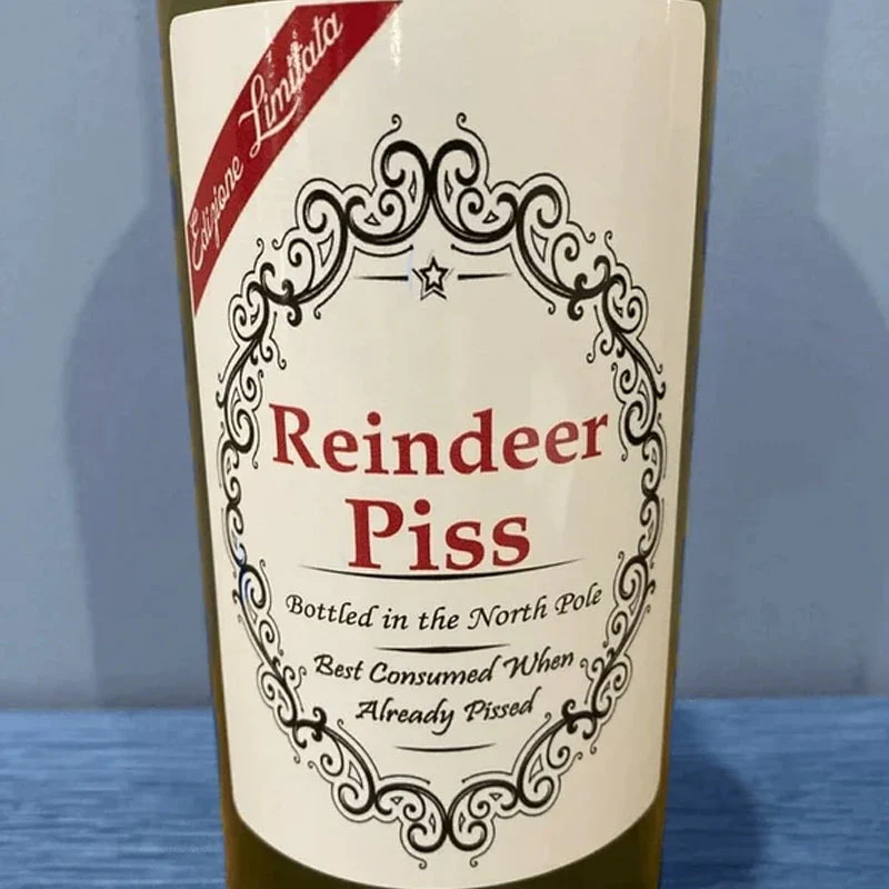 🎄Christmas Funny Novelty Bottle Labels