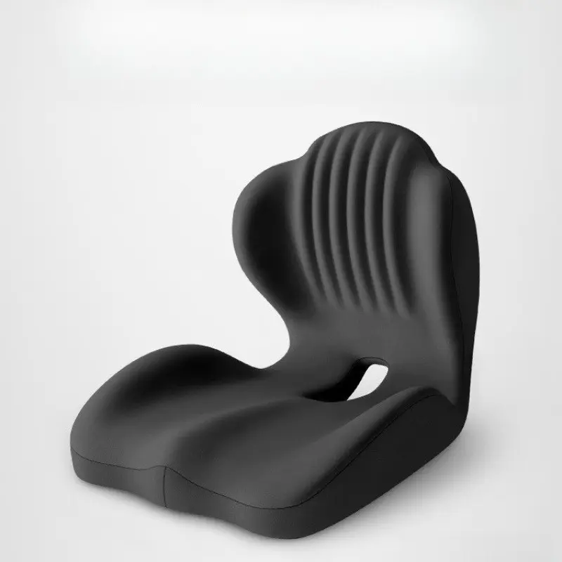 Ergonomic Memory Foam Seat Cushion with Lumbar & Back Support, Relieves Back Pain, Reduces Pressure