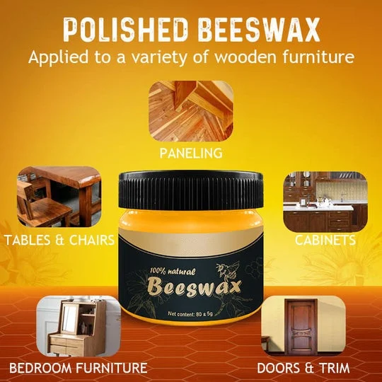 🔥Last Day 50% OFF - Wood Seasoning Beeswax Household Polishing (Free Sponge)✨