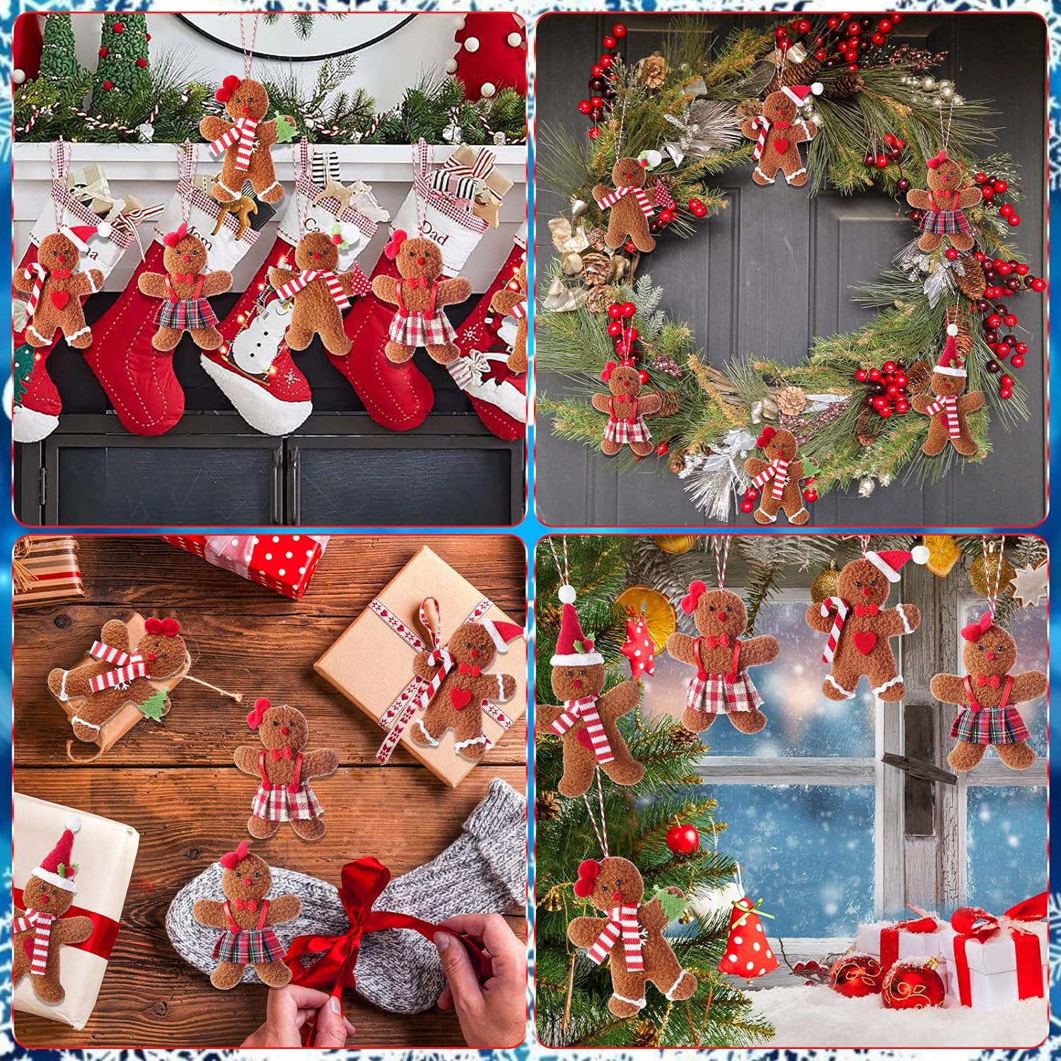 🎄Felt Gingerbread Man Ornaments