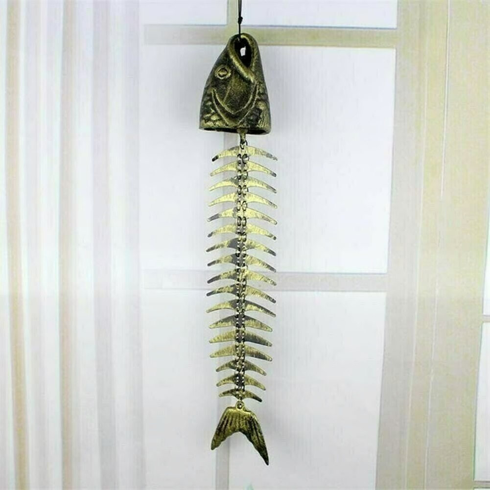 🐟Metal Fish Bone Wind Chimes