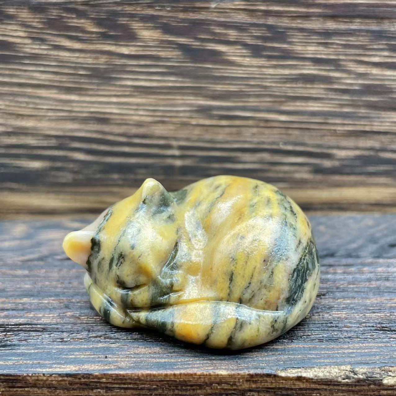 🐱Natural Quartz Crystal Sleeping Cat Decoration