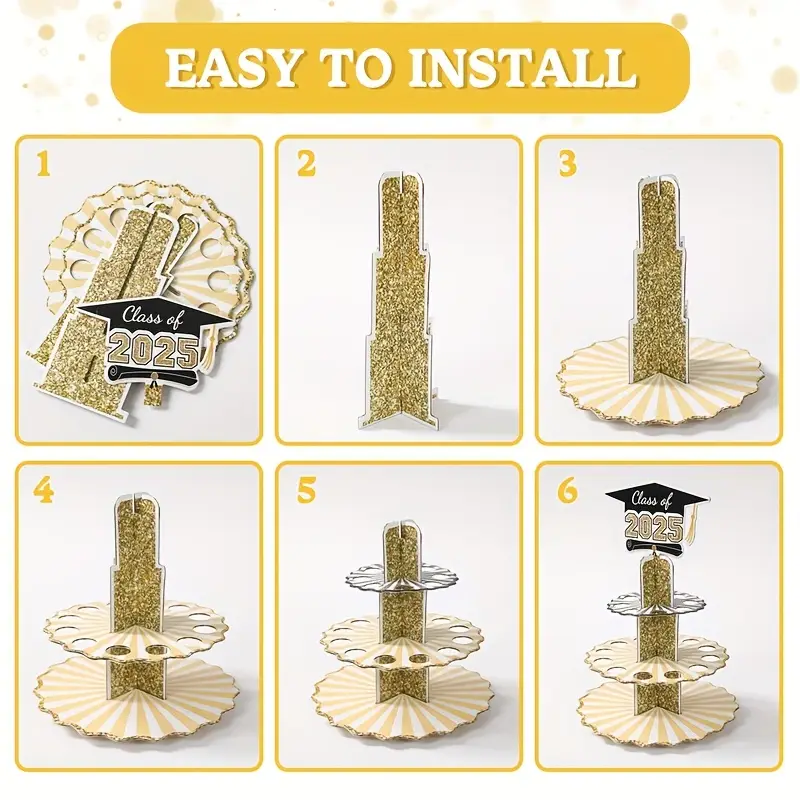 🎓💵 Class of 2025 Graduation Money Holder – Tiered Money Cake Stand | DIY Cash Gift Display | Graduation Party Centerpiece