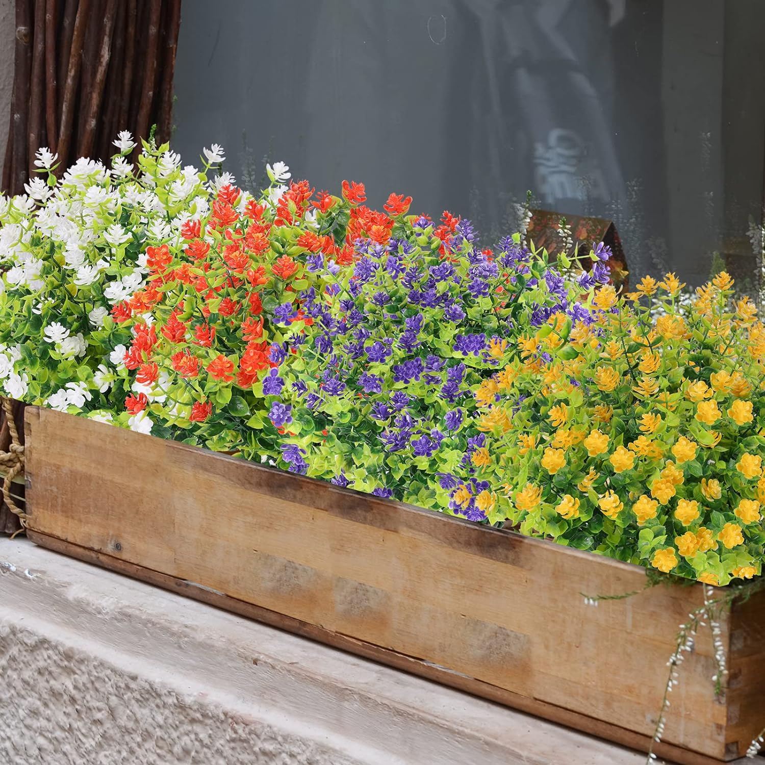 outdoor artificial flowers