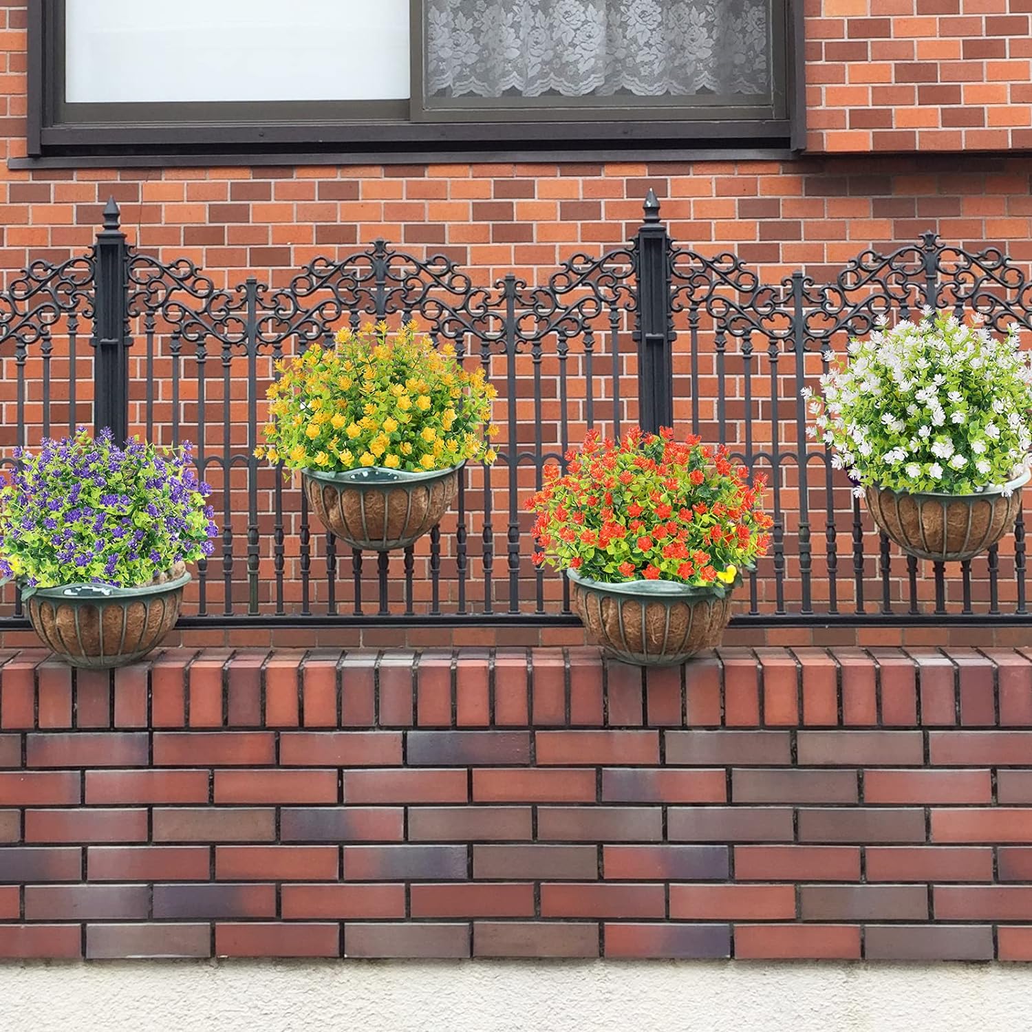 outdoor artificial flowers